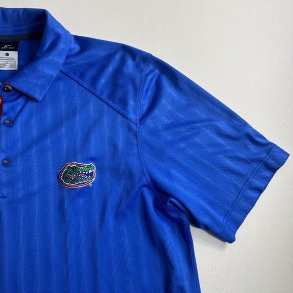 Nike Florida Gators Polo Shirt Mens Size Large Blue Golf Casual Active - Picture 7 of 11